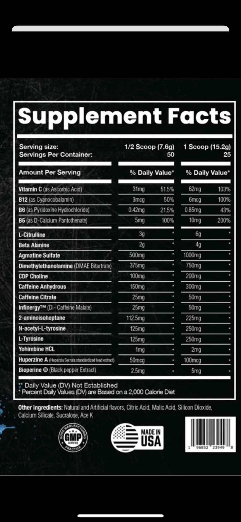 Al Capone Pre Workout | Mob Boss | High Intensity Pre workout