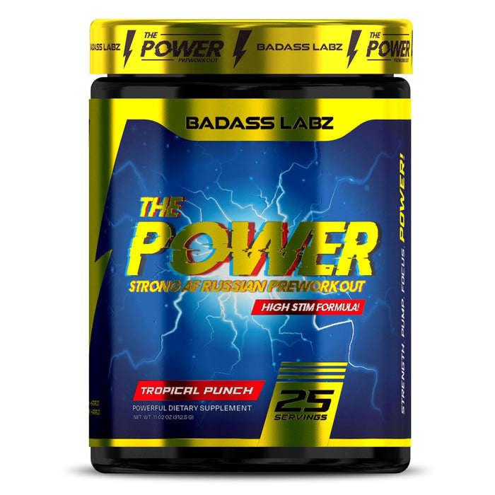 Badass Labs: The Power Russian Pre Workout | Intense PUMPS ENERGY FOCUS - Supplement Shop