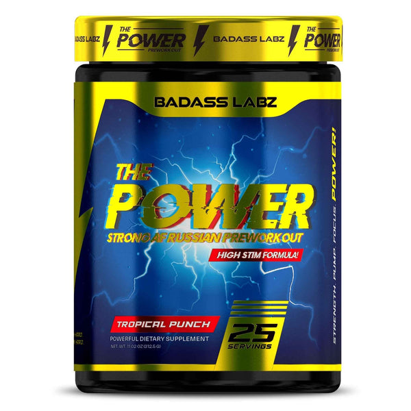 Badass Labs: The Power Russian Pre Workout | Intense PUMPS ENERGY FOCUS