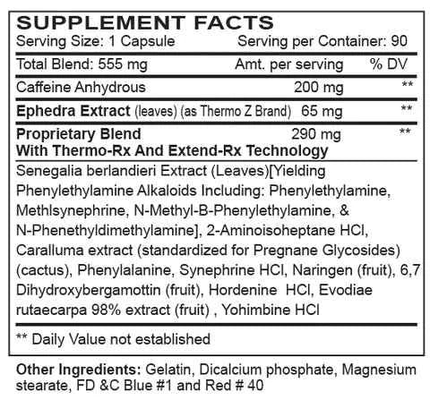 Black Mamba Hyperrush 555mg Tablets