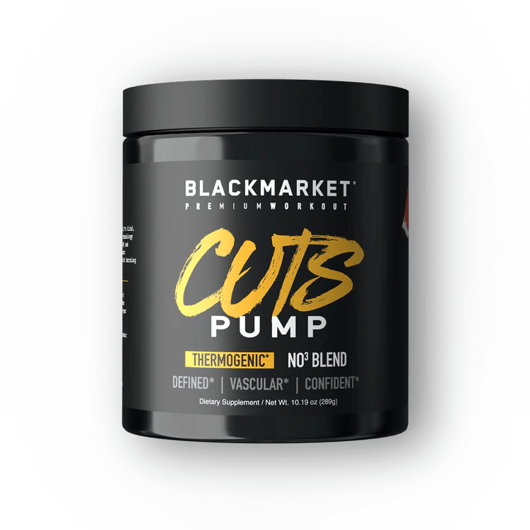 Blackmarket Cuts Pump: Stim Free Thermogenic Pre Workout - Supplement Shop