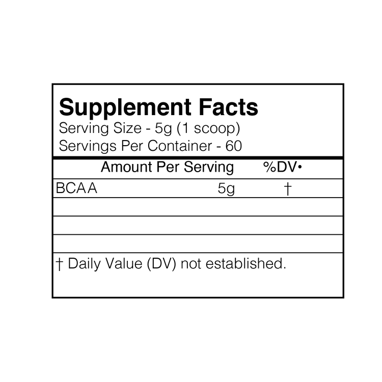 Blackmarket: Raw BCAA Powder | 300g - Supplement Shop