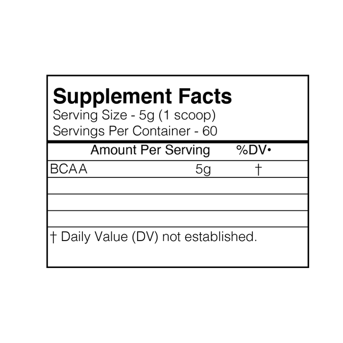 Blackmarket: Raw BCAA Powder | 300g - Supplement Shop