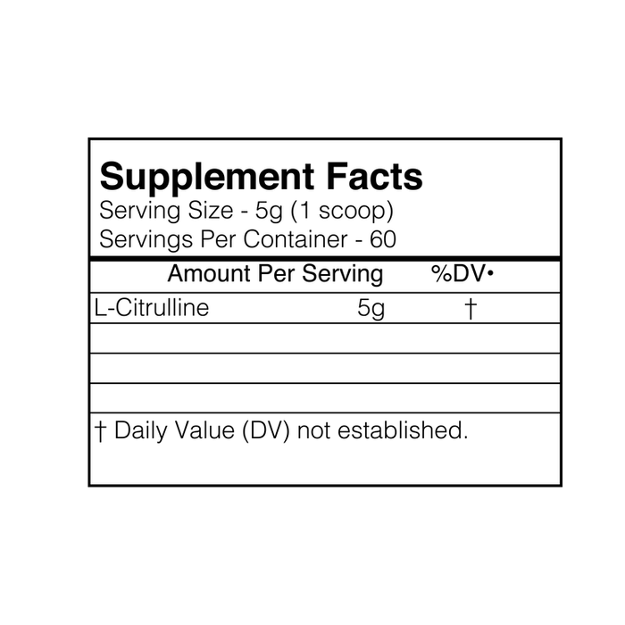 Blackmarket: Raw L-Citrulline | 300g - Supplement Shop