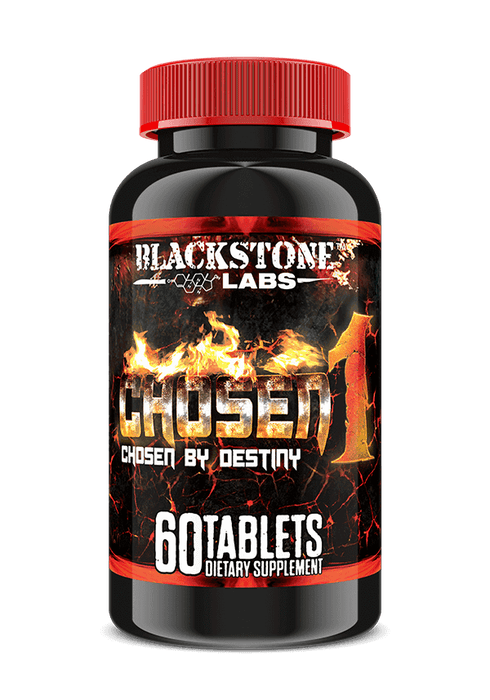 Red and Black bottle Blackstone Labs: Chosen1 | 1-Andro - Supplement Shop.