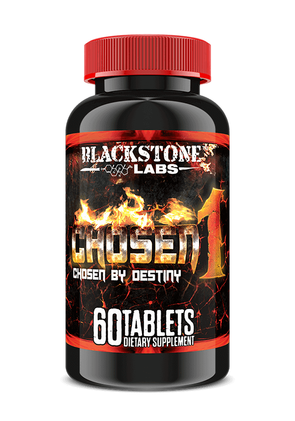 Red and Black bottle Blackstone Labs: Chosen1 | 1-Andro - Supplement Shop.