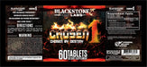 Full view of Blackstone Labs: Chosen1 | 1-Andro - Supplement Shop label. 