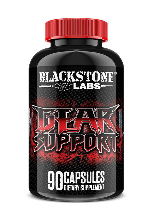 Red and Black bottle Blackstone Labs Gear Support - Supplement Shop.