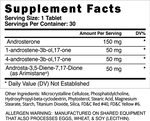 Supplement Facts Label of Blackstone Labs: Metha-Quad Extreme | 4 Prohormone Stack - Supplement Shop.
