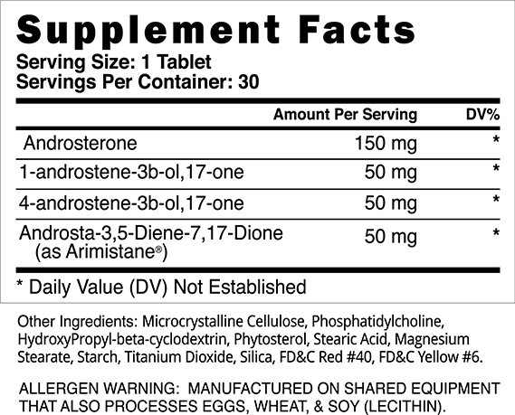 Supplement Facts Label of Blackstone Labs: Metha-Quad Extreme | 4 Prohormone Stack - Supplement Shop.