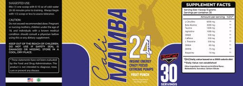 Cali Mamba Pre Workout by Socal Supps - Supplement Shop