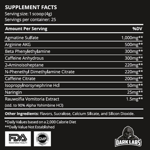 Flame V3 Ultimate Pre-Workout Matrix by Dark Labs®: Ignite Your Training to Uncharted Heights! - Supplement Shop