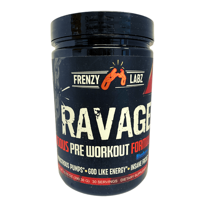 Frenzy Labz: RAVAGE Pre-Workout | God Like Energy - Supplement Shop