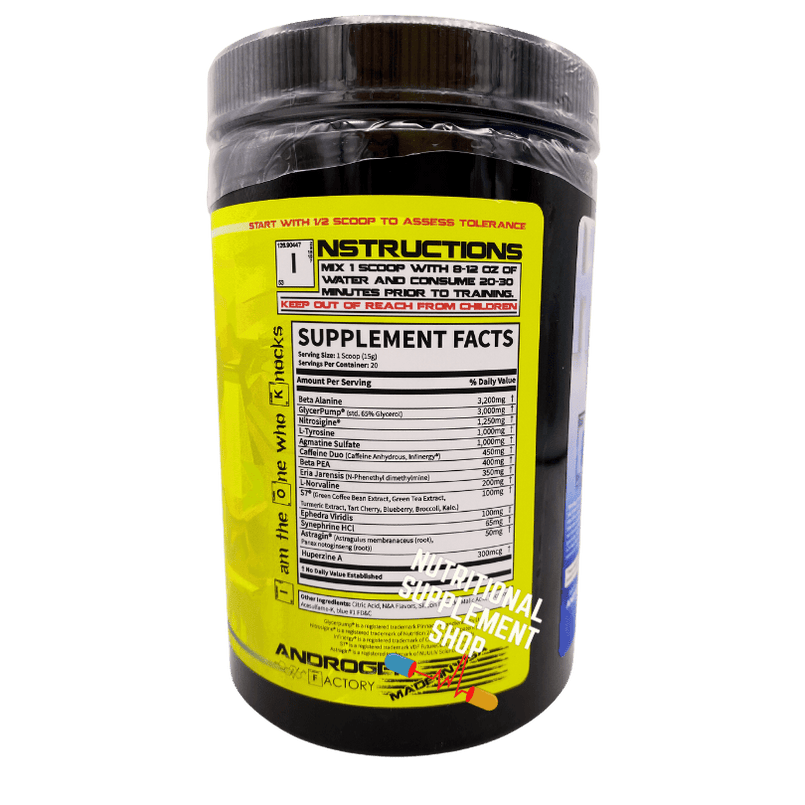 Heisenberg Pre Workout by Androgen Factory 15g Serving — NSS