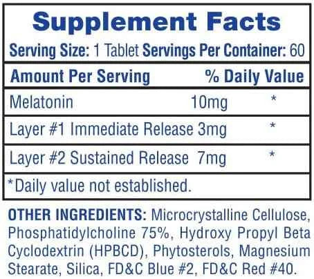 Hi-Tech Pharmaceuticals - Time Released Melatonin - 60 Tablets