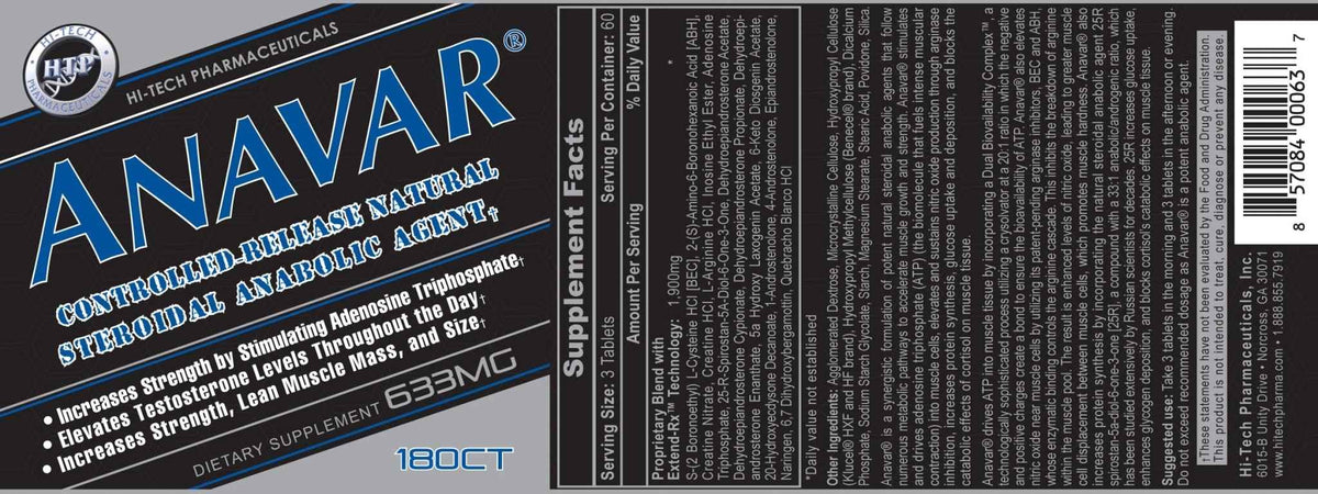 Hi-tech Pharmaceuticals - Anavar Supplement