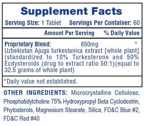 Hi Tech Pharmaceuticals: Turkesterone 650 | Uzbekistan Turk - Supplement Shop