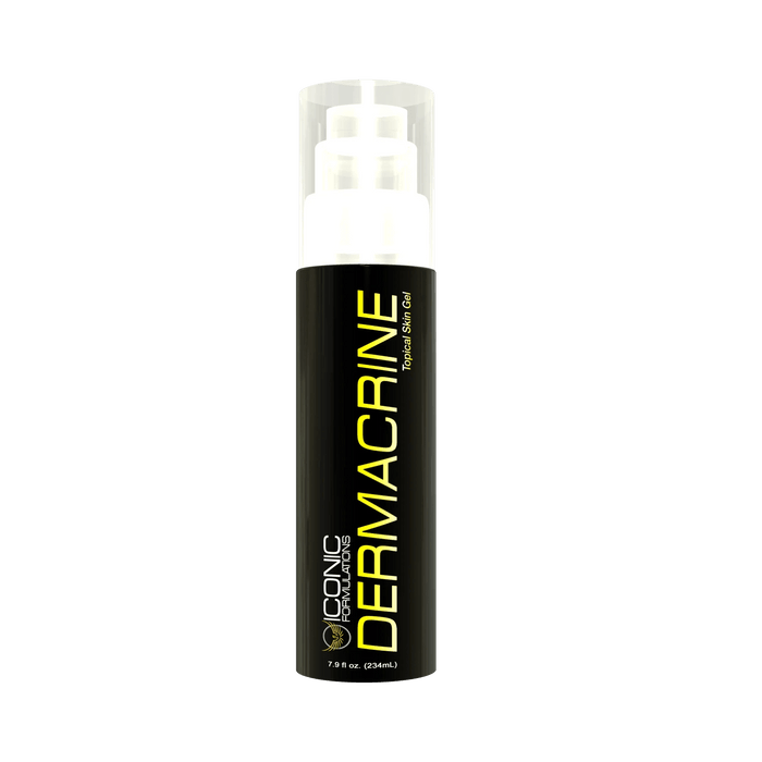 Black Tube of Iconic Formulations: Dermacrine | Topical DHEA Pregnenolone Cream - Supplement Shop
