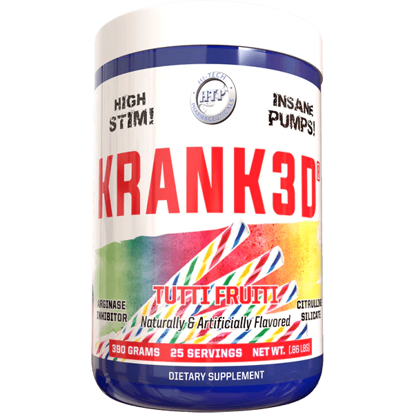 Krank3D: Ultimate High-Stim Pre-Workout - 390 Grams - Supplement Shop