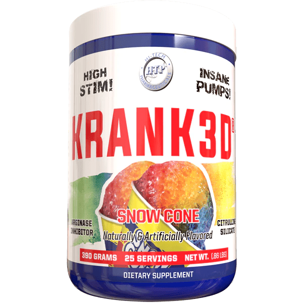 Krank3D: Ultimate High-Stim Pre-Workout - 390 Grams - Supplement Shop