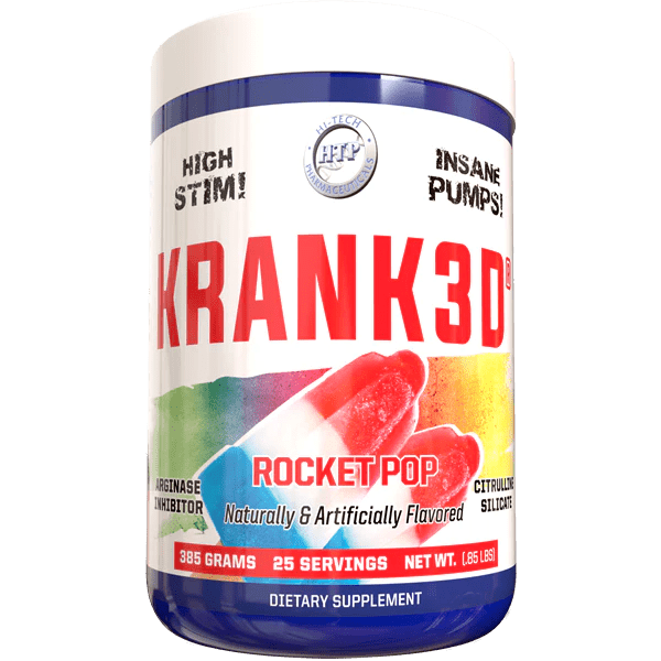 Krank3D: Ultimate High-Stim Pre-Workout - 390 Grams - Supplement Shop