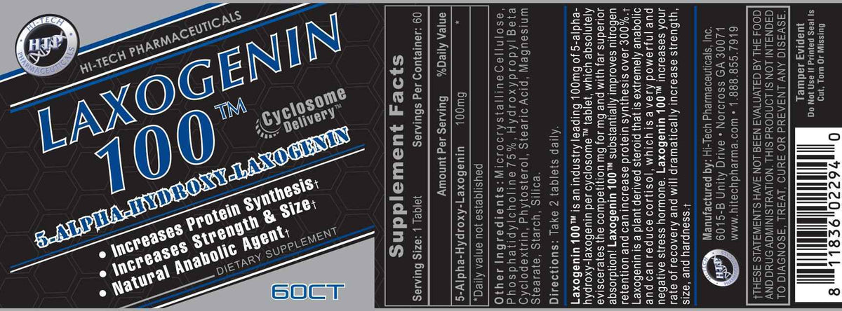 Hi-Tech Pharmaceuticals - Laxogenin 100