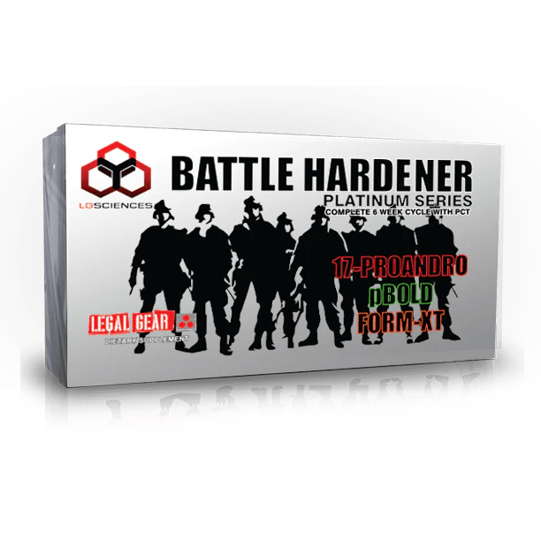Multi-Colored Box of LG Sciences: Battle Hardener Kit | Prohormone Hardening Cycle - Supplement Shop