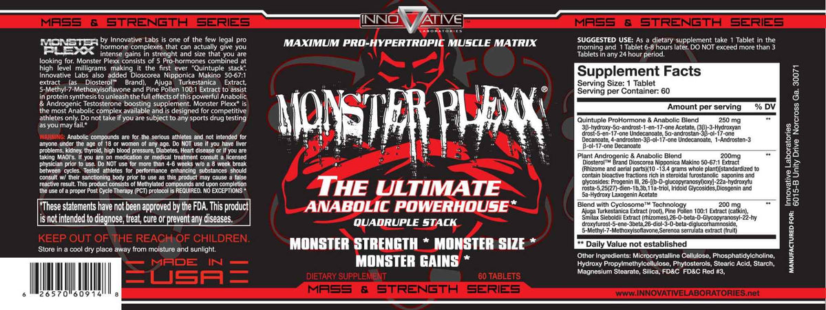 Innovative Labs - Monster Plexx - 60 Tablets