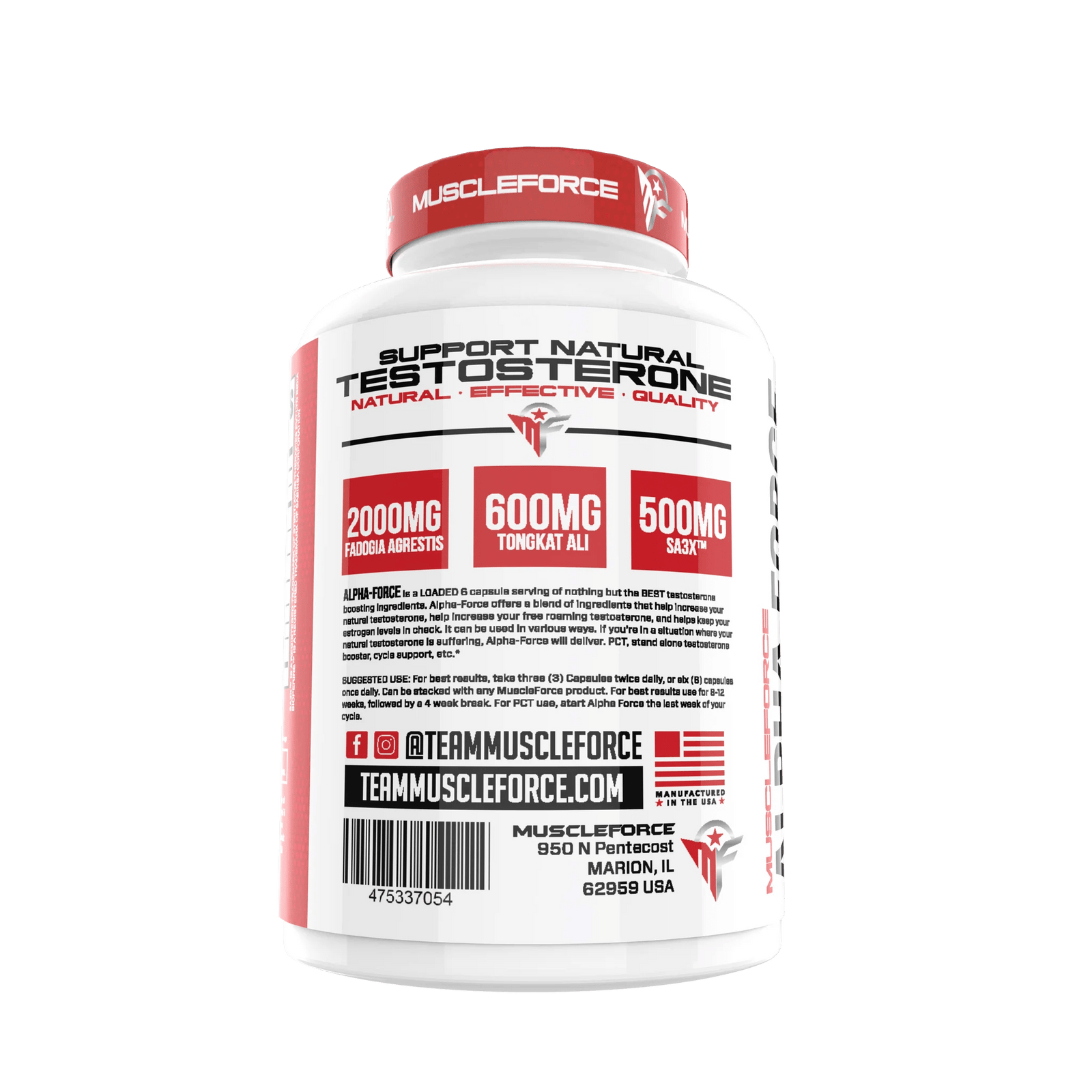 Muscle Force: Alpha Force | Hardcore Test Booster - Supplement Shop
