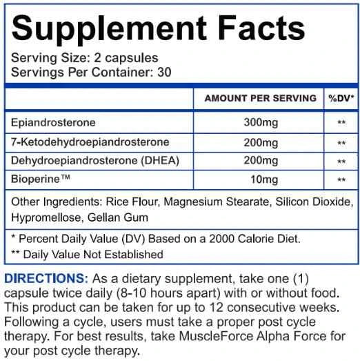 Muscle Force: EPI-SHRED | Cutting Prohormone