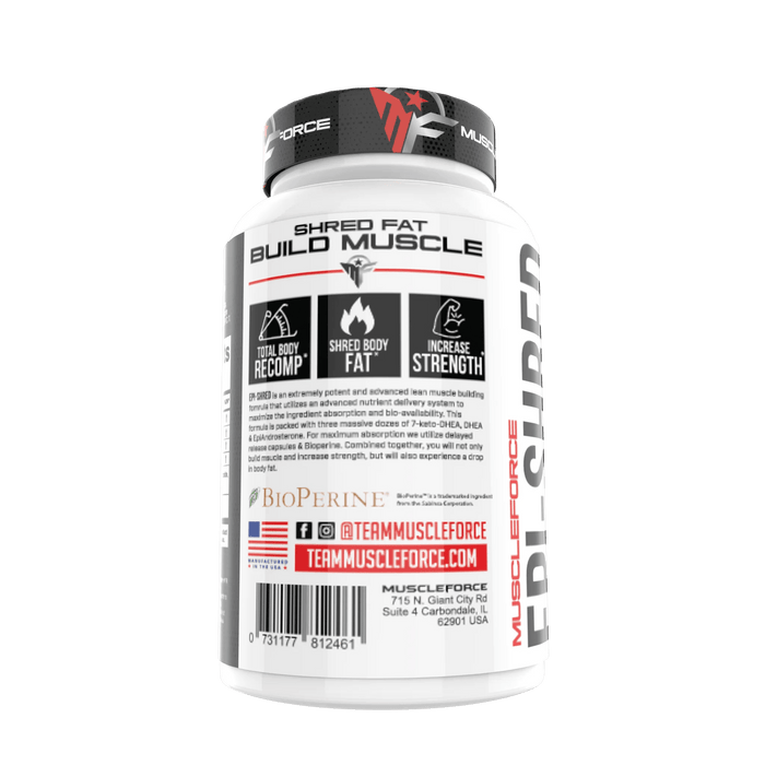 Muscle Force: EPI-SHRED | Cutting Prohormone - Supplement Shop