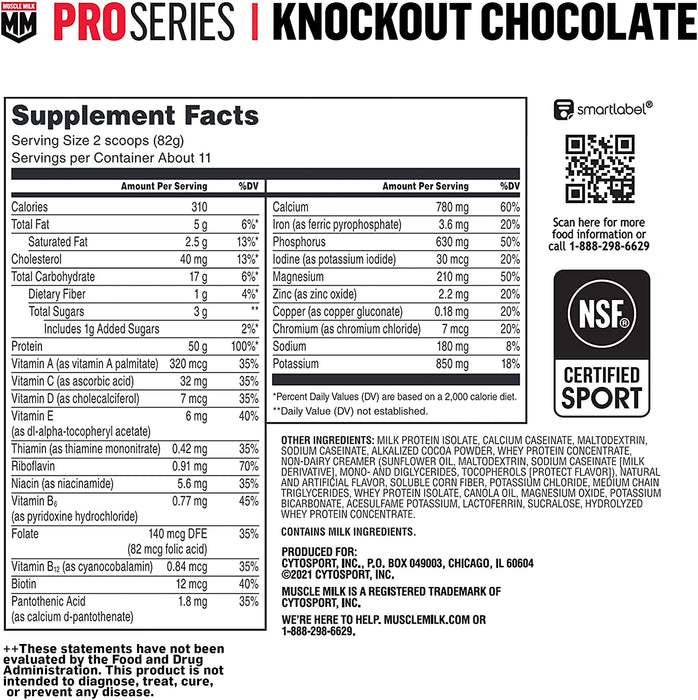 Muscle Milk: Pro Series Protein | 2.54LB - Supplement Shop