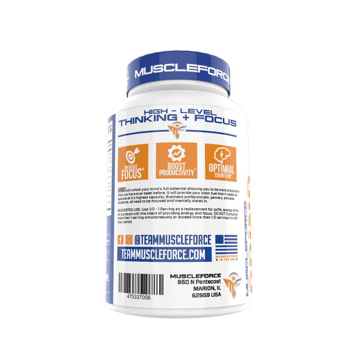 MuscleForce Grind Nootropic – Unleash Mental Potential - Supplement Shop