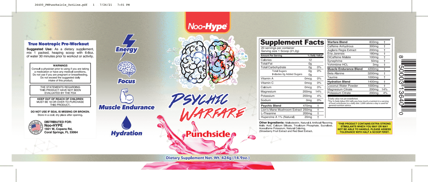 Noo-Hype: Psychic Warfare | Extra Strong Pre Workout - Supplement Shop