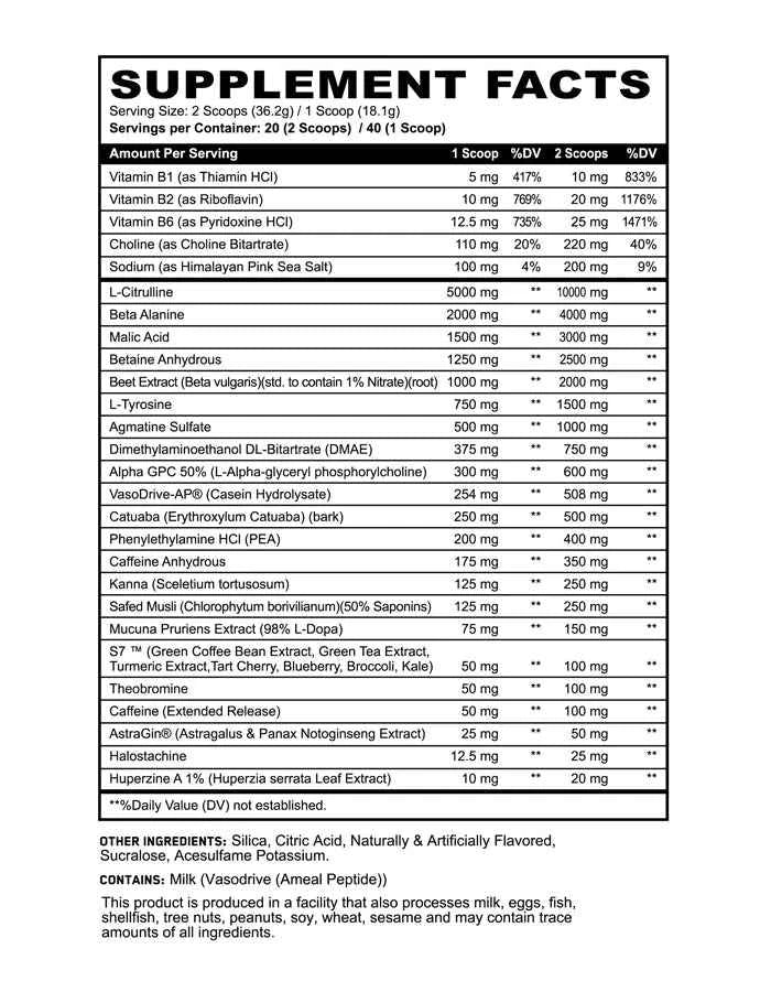 Panda VS Black Magic - Sinister Pre Workout - 20 Servings