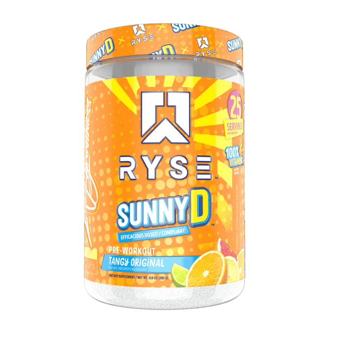 Ryse Sunny d | Tangy Orange Flavor | Sunny d Pre workout - Supplement Shop