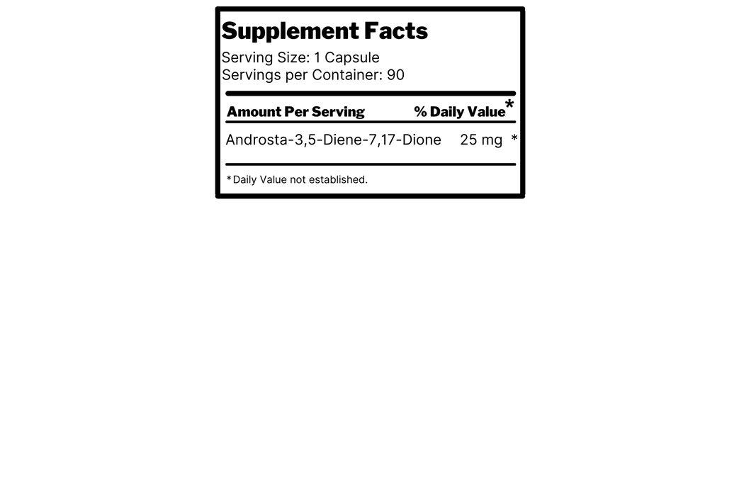 Super Labz: Estrozine | Androsta-3,5-Dien-7,17-Dione | 25mg - Supplement Shop