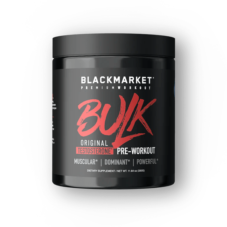 The Ultimate Testosterone Boosting Pre Workout: Blackmarket Bulk - Supplement Shop