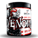 Black jar with white and red label. Venom Dark Earth Research pre workout.